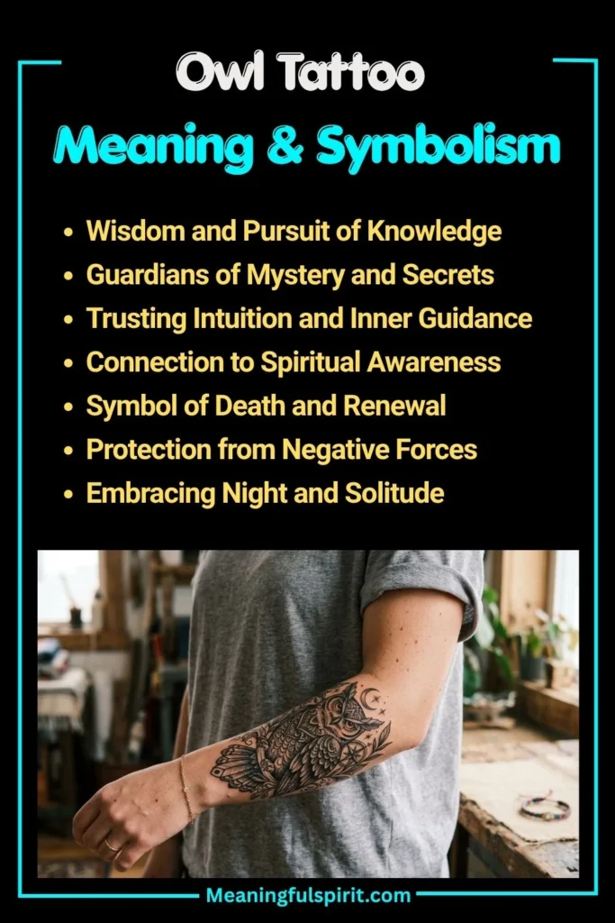 What Does an Owl Tattoo Mean or Symbolize